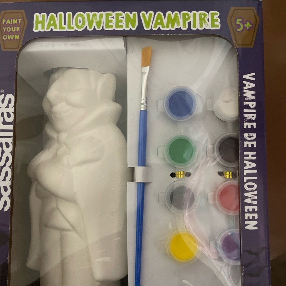 Paint your own Halloween vampire